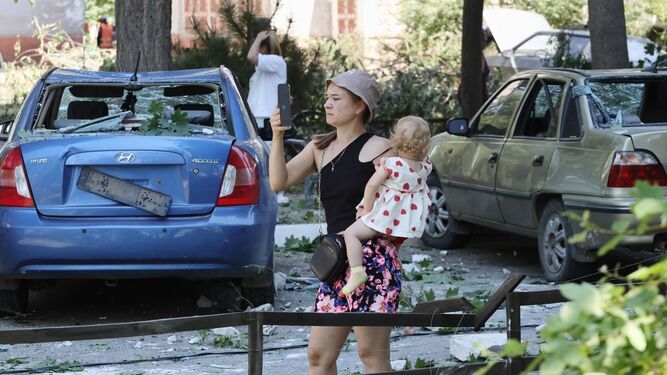 Refugiadas vuelven a Odessa
