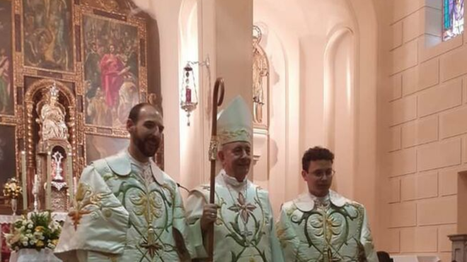 Fray Francisco Alises y Fray Modesto Pascual