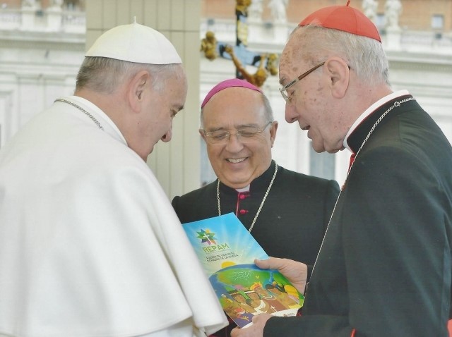 Hummes-y-Barreto-REPAM-con-papa-Francisco