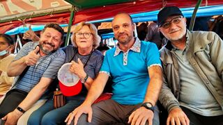 Federico Grajera, Coronada Díaz y Manuel Vélez