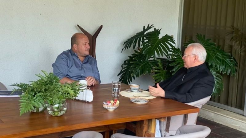 Reunión Cardenal Robles y el gobernador Alfaro, en Jalisco.