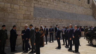 Biden visita la Basílica de la Natividad en Belén