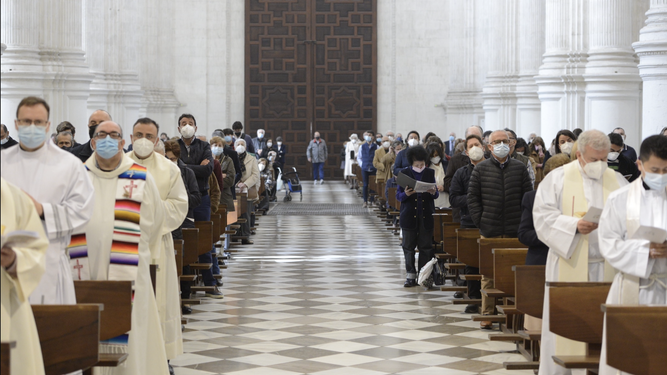 Celebración en la catedral de Granada
