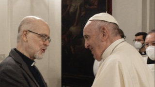 Diego Fares con el papa Francisco
