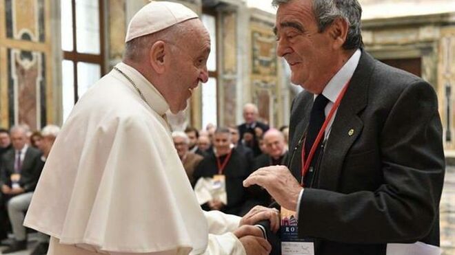 Mario Primicerio, con el Papa Francisco