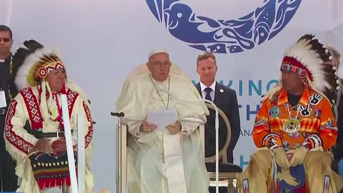 Discurso del Papa con las comunidades indígenas
