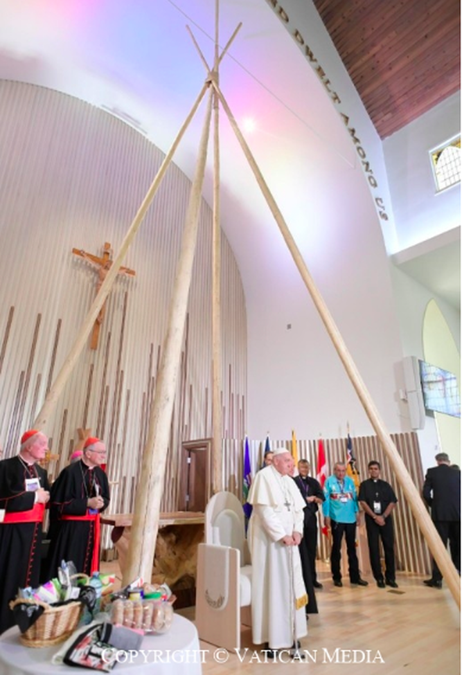 Francisco, en el encuentro con los católicos de Edmonton