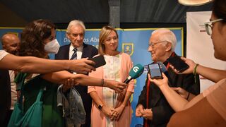 El padre Ángel, en la celebración del Día de los Abuelos en Compostela