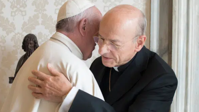 Papa Francisco e o prelado do Opus Dei, Fernando Ocáriz