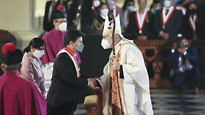El arzobispo de Lima y el presidente del país