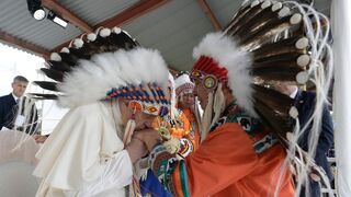 Francisco, con los indígenas canadienses