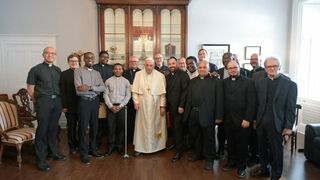 El Papa, con los jesuitas de Canadá