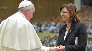 Francesca di Maolo con Francisco