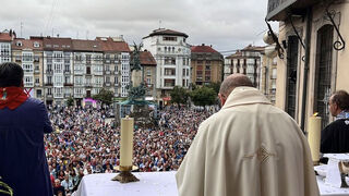 Elizalde, en la Misa de la Aurora