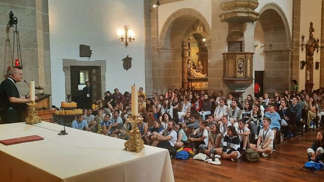 Arturo Ros, durante la catequesis