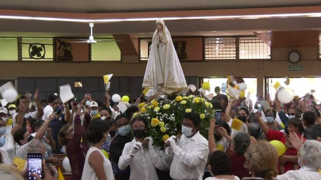 La Policía nicaragüense impide la procesión de clausura del Congreso Mariano en Managua