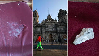 Se desprende un fragmento de bóveda de la catedral de México tras un terremoto