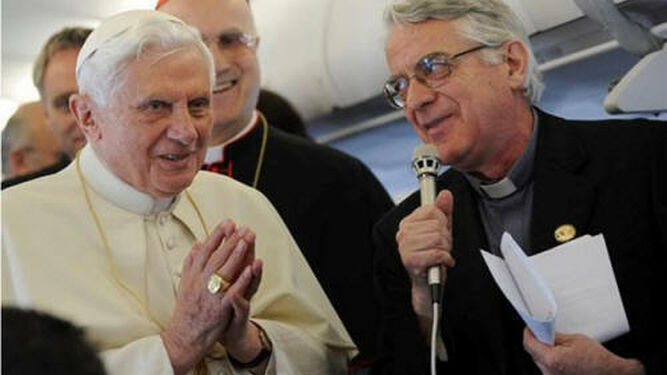 Lombardi con el papa Benedicto XVI
