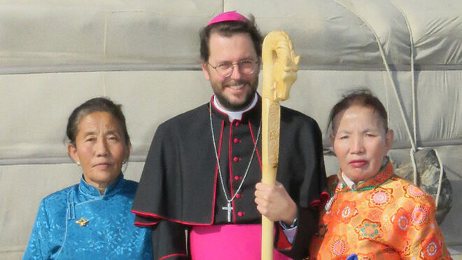 El cardenal Marengo, pastor de la pequeña comunidad católica de Mongolia