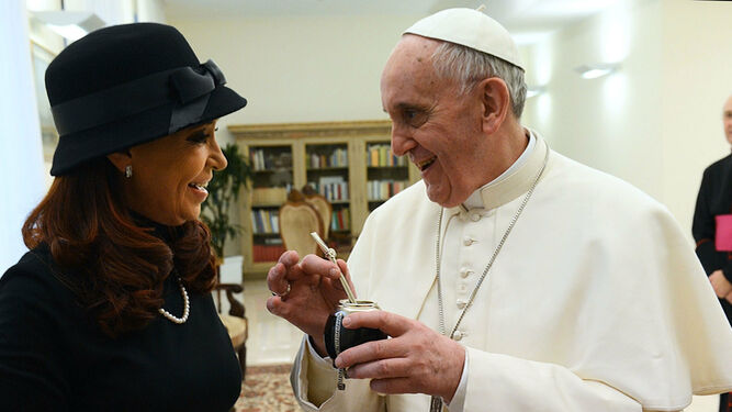 Papa Francisco y Cristina Kirchner