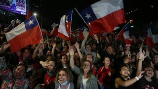 Partidarios del 'No' en el plebiscito por la nueva Constitución chilena