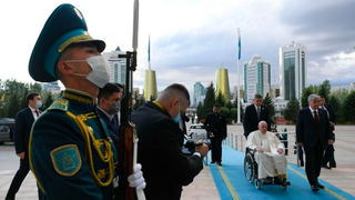 El Papa, y el presidente kazajo