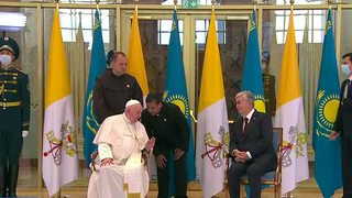 El Papa, con el presidente de Kazajistán