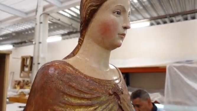 Virgen de la Merced restaurada