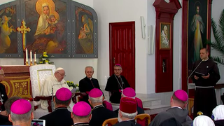 El Papa, en la catedral de Nur-Sultán