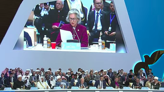 Lectura del comunicado final del Congreso de Líderes Religiosos de Kazajistán