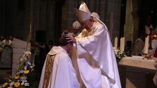 El nuevo obispo de Tarazona, Vicente Rebollo, toma posesión de su cargo