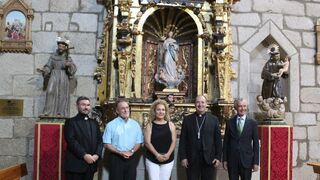 Retablo restaurado de la Virgen del Rosario