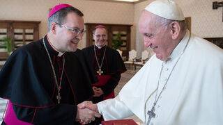 Jesús Vidal, con el Papa Francisco