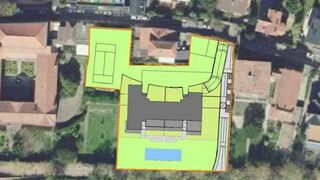 Plano del proyecto de las salesas en San Sebastián