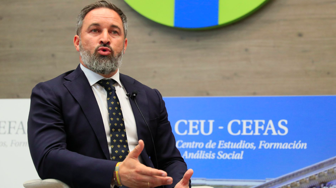 Abascal, la pasada semana, en el CEU