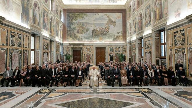 Audiencia a miembros de la Fratenidad de Agrupaciones Santo Tomas de Aquino