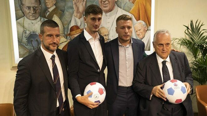 Jugadores de los equipos Lazio y Roma