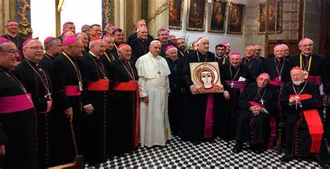 Obispos chilenos con el Papa