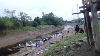Limipieza del vertido en septiembre pasado