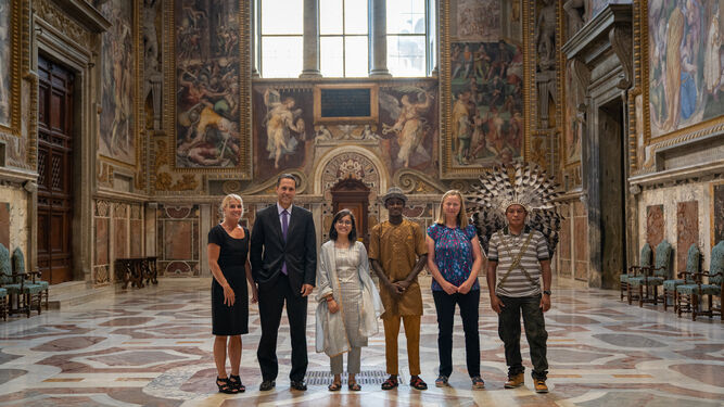 Protagonistas de La Carta en el Vaticano