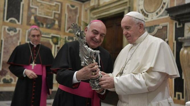 Enrique Benavent, junto al Papa Francisco