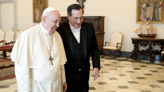 El Papa con Joe Donnelly