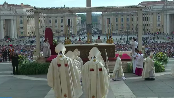 Canonizaciones en la plaza de San Pedro