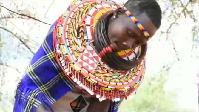 Damaris, mujer samburu de Barsaloi