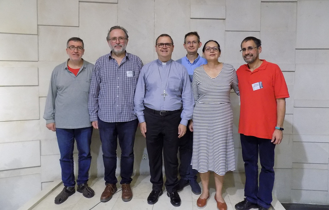 Presidentes y consiliarios con el obispo Sergi