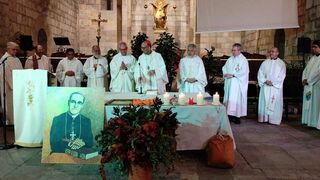 El cardenal Omella, durante la misa en Santa Anna