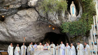 El cardenal Osoro en Lourdes