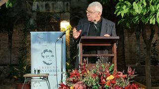 Carlos Castillo, en la Tribuna Joan Carrera