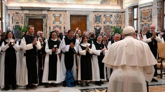 El Papa, con los cistercienses