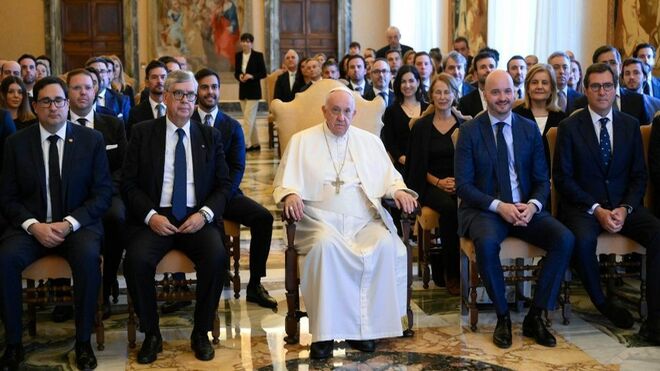 El Papa, con los empresarios gallegos